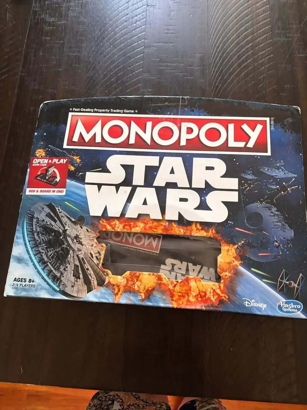 Monopoly Star Wars Open & Play Board Game Disney Hasbro B8613 INComplete
